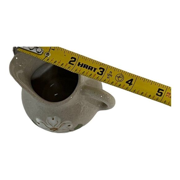 Pigeon Forge Pottery Dogwood Pattern Creamer Pitcher 5 1/2” Mini Pitcher Vintage - Picture 4 of 6